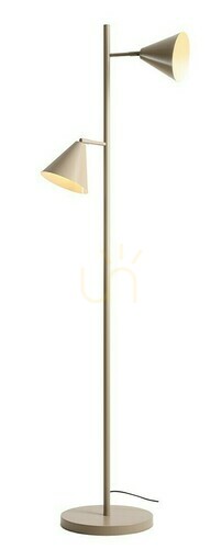 Check Standing Lamp Aldex Form 2 Beige Metal 2-Light 1108A17_2