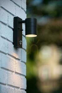 Lucide ARNE-LED IR black outdoor wall light with motion sensor, LED GU10 5 W, IP44, 14866/05/30 small 1