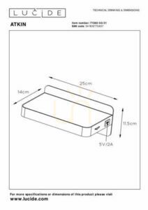 Lucide ATKIN White LED Wall Lamp 77280/05/31 small 7