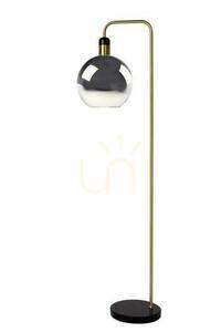Lucide JULIUS 34738/01/65 Floor Lamp, Smoke Grey Glass, Marble Base, 1xE27, 158 cm small 1