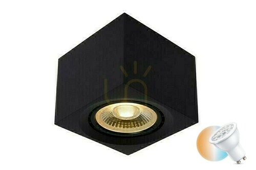 Check Lucide FEDLER LED Downlight Black 12W GU10 CCT 09922/12/30