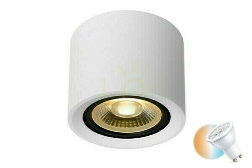 Check Lucide FEDLER White LED Downlight 12 cm 12W GU10 CCT Dimmable