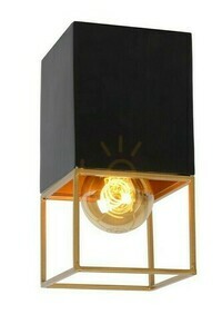 Lucide RIXT flush ceiling light black/matt gold E27 21120/01/30 small 0
