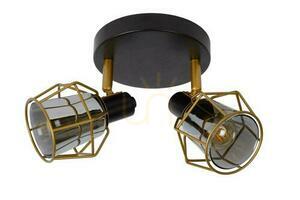 Lucide Nila black metal spot 2-light E14 77977/12/30 small 1