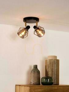 Lucide Nila black metal spot 2-light E14 77977/12/30 small 2