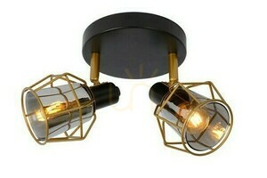 Lucide Nila black metal spot 2-light E14 77977/12/30 small 0