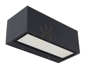 Outdoor Wall Light Lutec GEMINI 5189101118 LED 21W 1230 lm 4000K IP54 Up/Down Anthracite 22 cm small 0