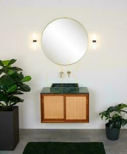Lucide JESSE black bathroom wall light with opal glass IP44 2×G9 29 cm 04202/02/30 small 3