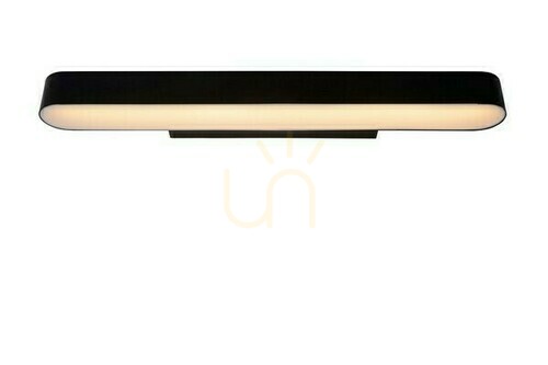 Check Lucide MADELON black LED bathroom wall light 60 cm IP44 04209/12/30
