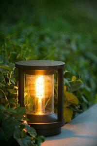 Outdoor Post Light Lucide Cadix Black Aluminum IP65 E27 22 cm 15804/22/30 small 3