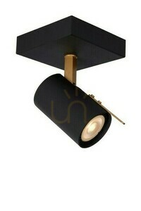 Lucide GRONY Black Wall and Ceiling Spotlight with Gold Accent LED GU10 5 W 10 cm 17998/05/30 small 6