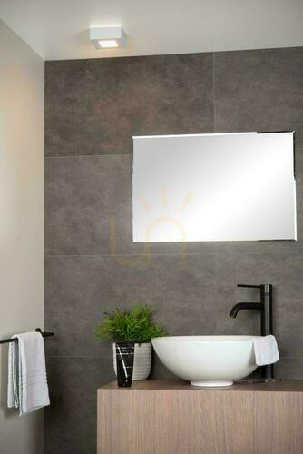 Check Lucide BRICE-LED white LED flush ceiling light 8 W IP44 28117/11/31