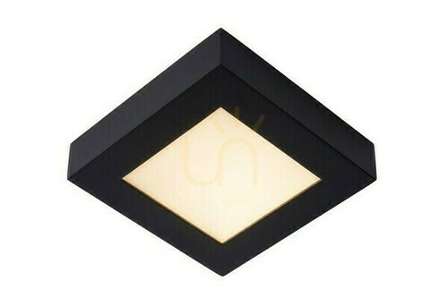 Check Lucide BRICE-LED Black LED Ceiling Light 16.8 cm IP44 28117/17/30