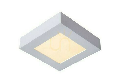 Check Lucide BRICE-LED Plafond wit LED 15W 800lm IP44 badkamer 16,8 cm 28117/17/31
