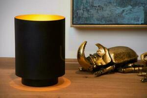 Lucide SUZY Black Gold Metal Table Lamp 45588/01/30 small 2