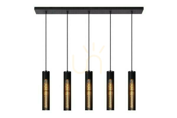 Lucide Lionel Black 5-Light Metal Pendant Lamp 73406/05/30