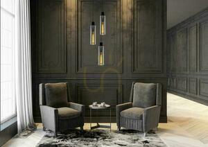 Lucide ORLANDO Black Glass 3-Light Pendant Lamp 74404/13/65 small 3