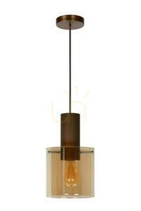 Lucide Toledo Copper Pendant Light 20 cm Retro Glass E27 74405/01/62 small 1