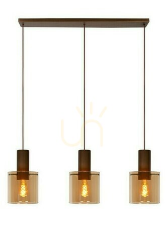 Check Lucide Toledo Copper 3-Light Pendant Lamp 74405/03/62