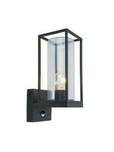 Outdoor Wall Lamp Lutec FLAIR Black with Motion Sensor 5288802012 small 0