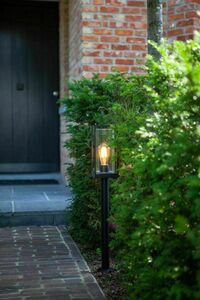 Outdoor Post Light Lutec Flair 7288801012 Black 75 cm Aluminium E27 small 6