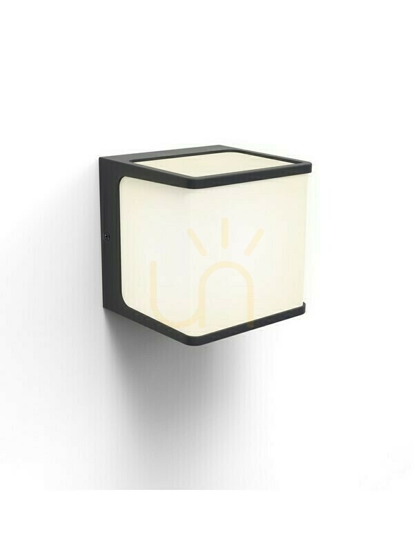 Outdoor Wall Lamp Lutec TELIN LED Anthracite Aluminum 15W IP54