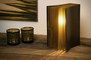 Lucide Extravaganza Livret Black Gold Retro Table Lamp 78596/01/30 small 2