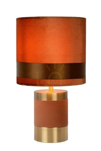 Check Lucide Extravaganza Frizzle Retro Brown Table Lamp E14 10500/81/43