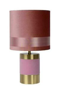 Lucide Extravaganza Frizzle Pink Gold Retro Table Lamp 10500/81/66 small 1
