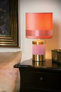 Lucide Extravaganza Frizzle Pink Gold Retro Table Lamp 10500/81/66 small 3