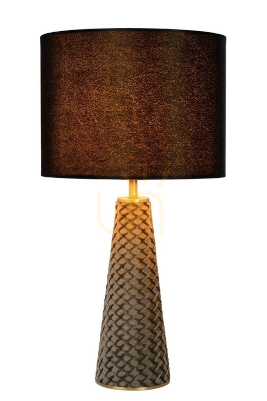Lucide EXTRAVAGANZA Velvet Black Metal Table Lamp 10501/81/30