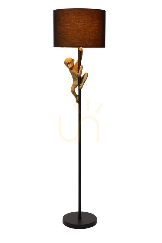 Lucide Extravaganza Chimp Black Gold Floor Lamp 10702/81/30