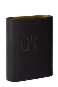Lucide OVALIS Black Gold Metal Wall Light 2x E14 12222/02/30 small 1