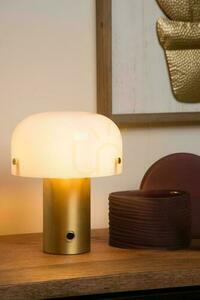 Lucide Timon Gold Glass Retro Table Lamp E14 18 cm 05538/01/02 small 3
