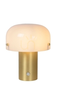 Lucide Timon Gold Glass Retro Table Lamp E14 18 cm 05538/01/02 small 0