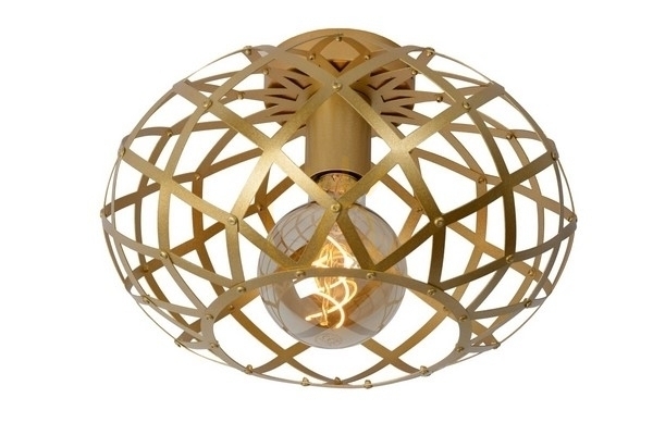 Plafond Lucide Wolfram Gold Metal 30 cm E27 21117/30/02