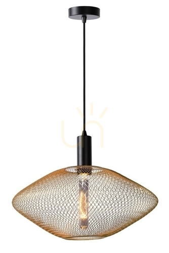 Check Lucide MESH Pendant Light Gold Metal Vintage 45 cm 21423/45/02