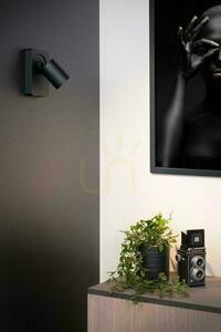 Lucide NIGEL Black LED GU10 5 W Wall Light with USB 09929/06/30 small 2