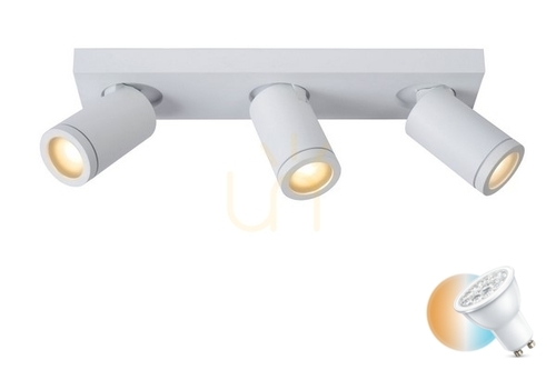 Check Lucide Taylor LED Plafond 3-Lichts Wit Aluminium IP44 09930/15/31
