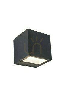 Outdoor Wall Lamp Lutec GEMINI LED 9W Anthracite Aluminum 5189114118 small 0