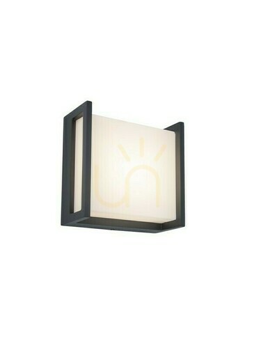 Check Outdoor Wall Lamp Lutec QUBO Anthracite LED 8W 5195401118