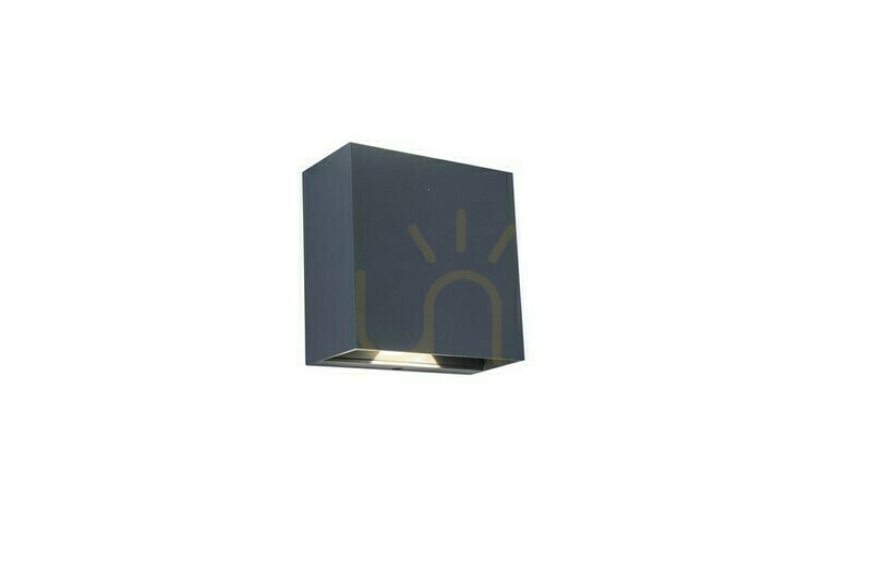 Outdoor Wall Lamp Lutec Gemini LED 10W Anthracite Aluminum 5104005118