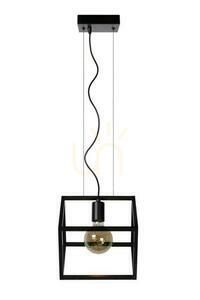 Lucide FABIAN Black Vintage Metal Pendant Light 00425/01/30 small 1