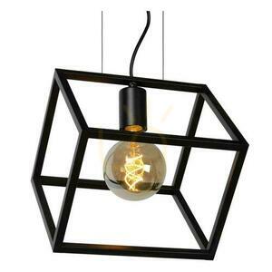 Lucide FABIAN Black Vintage Metal Pendant Light 00425/01/30 small 4