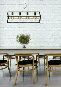 Lucide Fabian 4-Light Black Metal Pendant Light 00425/04/30 small 2