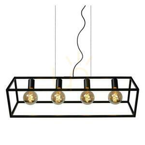 Lucide Fabian 4-Light Black Metal Pendant Light 00425/04/30 small 5