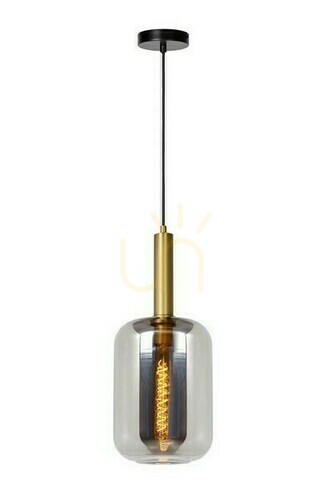 Check Lucide Joanet Gold Glass Pendant Light 22 cm E27 45494/01/65