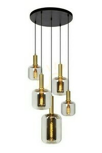 Lucide JOANET 5-Light Gold Glass Pendant Light 45494/15/65 small 0