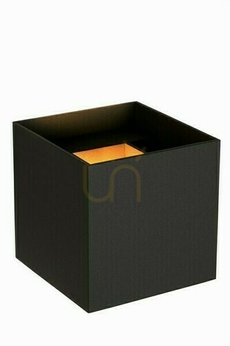Check Lucide AXI LED Bathroom Wall Light Black Metal IP54 69200/06/30