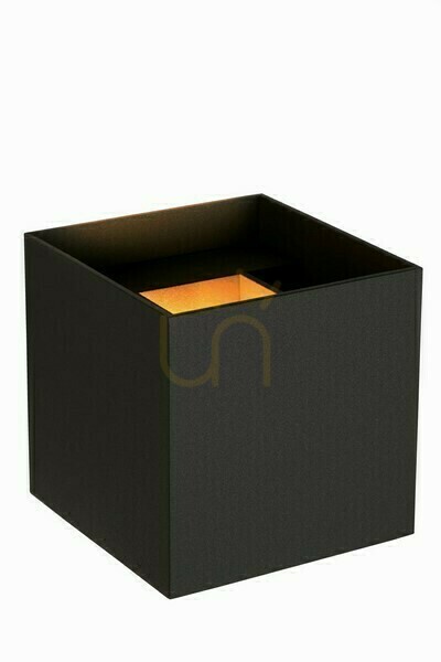 Lucide AXI LED Bathroom Wall Light Black Metal IP54 69200/06/30
